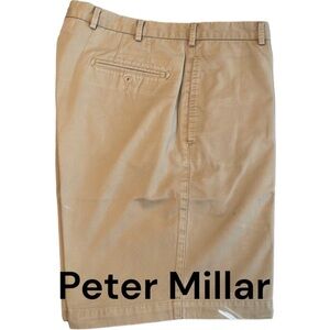 Peter Millar Khaki Pima Cotton Golf Shorts size 34